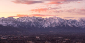 Salt Lake valley sunset